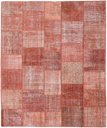 Patchwork Rug 252X302 Authentic
 Modern Handknotted Rust Red/Light Pink/Brown/Dark Beige Large (Wool, Turkey)