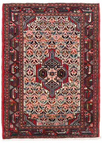 Hamadan Rug 87X120 Authentic
 Oriental Handknotted Dark Red/Brown (Wool, Persia/Iran)