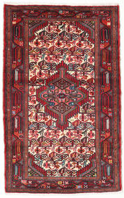 Hamadan Rug 80X130 Authentic
 Oriental Handknotted Dark Red/Brown (Wool, Persia/Iran)