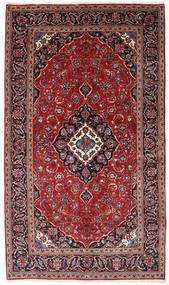 Kashan Tapete 150X255 Oriental Feito A Mão Vermelho Escuro/Azul Escuro (Lã, Pérsia/Irão)