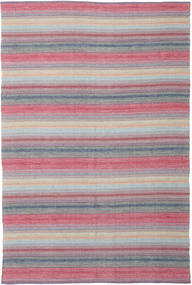 Wilma - Rose Tapis 220X320 Moderne Tissé À La Main Gris Clair/Violet Clair (Coton, Inde)