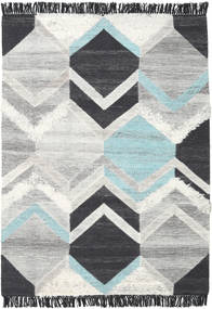 Silvana - Teal Teppe 160X230 Ekte Moderne Håndvevd Lys Grå/Beige/Mørk Blå (Ull, India)