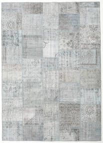 Patchwork Tapete 252X352 Moderno Feito A Mão Cinzento Claro/Bege Grande (Lã, Turquia)