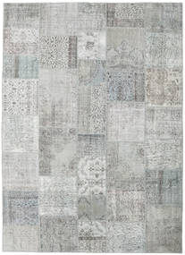 Patchwork Koberec 250X348 Moderní Ručně Tkaný Světle Šedá Velký (Vlna, Turecko)