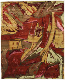 Damask Indo Sag 244X298 Autentični
 Moderni Ručno Uzlan Tamnosmeđa/Smeđa ( Indija)