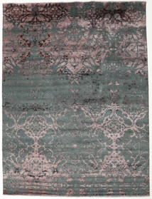 Damask Indo Rug 281X370 Authentic
 Modern Handknotted Dark Grey/Blue Large ( India)