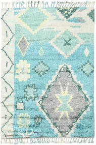 Odda - Turquesa Tapete 160X230 Moderno Feito A Mão Bege/Azul Claro (Lã, Índia)