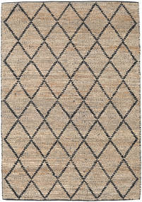 Serena Jute - Natural/Fekete Szőnyeg 160X230 Modern Kézi Szövésű Világosbarna/Bézs ( India)