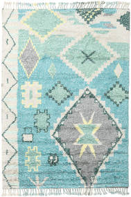 Odda - Turquoise Tæppe 200X300 Ægte Moderne Håndknyttet Beige/Turkis Blå (Uld, Indien)