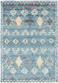 Zaurac - Blue Grey Sag 140X200 Autentični
 Moderni Ručno Uzlan Svjetloplava/Bež (Vuna, Indija)