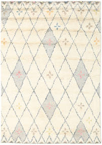 Hatsya - Vit Teppe 140X200 Ekte Moderne Håndknyttet Beige (Ull, India)