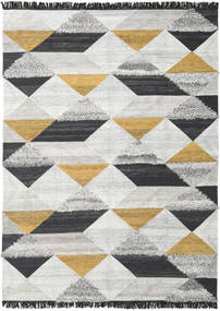 Isha - Dourado Tapete 200X300 Moderno Tecidos À Mão Cinzento Claro/Cinza Escuro (Lã, Índia)