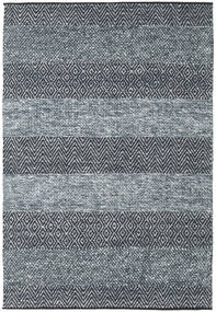 Folke - Denim Blue Rug 140X200 Authentic
 Modern Handwoven Dark Grey/Dark Blue/Light Grey (Wool, India)
