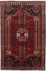 Shiraz Rug 159X243 Authentic
 Oriental Handknotted Dark Brown/Dark Red (Wool, Persia/Iran)