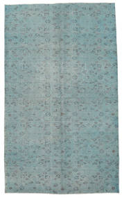 Colored Vintage Rug 158X268 Authentic
 Modern Handknotted Dark Grey/Light Blue/Dark Turquoise 
 (Wool, Turkey)