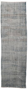 Colored Vintage Teppe 112X368 Ekte Moderne Håndknyttet Teppeløpere Lys Grå/Mørk Grå (Ull, Tyrkia)
