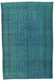 Colored Vintage Rug 177X272 Authentic
 Modern Handknotted Dark Turquoise 
/Dark Blue (Wool, Turkey)