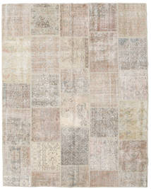 Patchwork Tapete 200X251 Moderno Feito A Mão Cinzento Claro (Lã, Turquia)