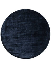 Brooklyn - Midnight Blue Rug Ø 300 Modern Round Dark Blue/Blue Large ( India)