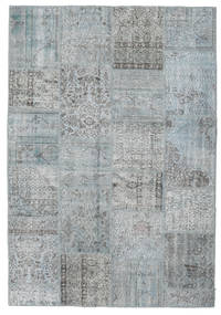 Patchwork Rug 159X232 Authentic
 Modern Handknotted Light Grey (Wool, Turkey)