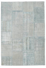 Patchwork Rug 159X232 Authentic
 Modern Handknotted Light Grey/Light Blue (Wool, Turkey)