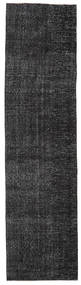 Colored Vintage Teppich
 91X357 Echter Moderner Handgeknüpfter Läufer Schwartz/Lila (Wolle, Türkei)