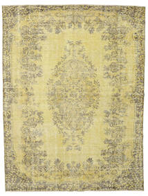 Colored Vintage Alfombra 191X254 Moderna Hecha A Mano Amarillo/Verde Claro/Verde Oliva (Lana, Turquía)