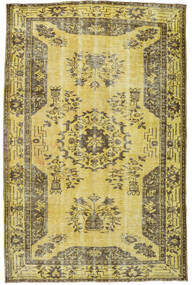 Colored Vintage Sag 167X256 Autentični
 Moderni Ručno Uzlan Žuta/Maslinasto Zelena (Vuna, Turska)