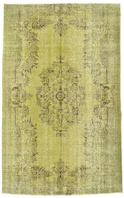 Colored Vintage Sag 168X265 Autentični
 Moderni Ručno Uzlan Maslinasto Zelena/Svjetlozelena/Žuta (Vuna, Turska)