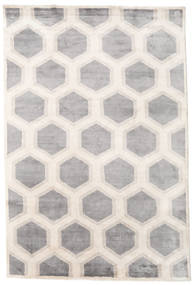 Lounge Tapijt 300X400 Echt Modern Handgeknoopt Wit/Creme/Lichtgrijs Groot ( India)