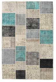 Patchwork Teppich
 198X301 Echter Moderner Handgeknüpfter Hellgrau/Dunkelgrau (Wolle, Türkei)