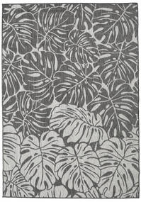 Monstera - Cinza Escuro/Cinzento Claro Tapete 140X200 Moderno Cinza Escuro/Cinzento Claro ( Turquia)