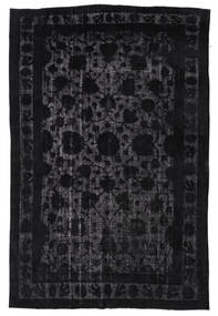 Colored Vintage Relief Dywan 214X322 Nowoczesny Tkany Ręcznie Czarny (Wełna, Turcja)