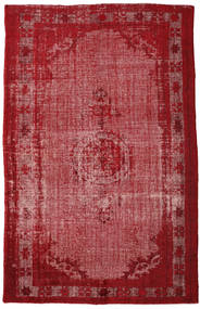 Colored Vintage Relief Dywan 208X326 Nowoczesny Tkany Ręcznie Ciemnoczerwony/Rdzawy/Czerwony (Wełna, Turcja)