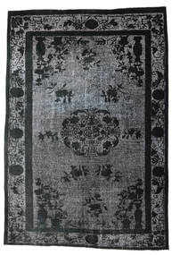 Colored Vintage Relief Dywan 205X298 Nowoczesny Tkany Ręcznie Ciemnoszary/Czarny (Wełna, Turcja)