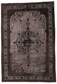 Colored Vintage Relief Dywan 226X335 Nowoczesny Tkany Ręcznie Ciemnobrązowy/Ciemnoniebieski (Wełna, Turcja)