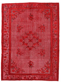 Colored Vintage Relief Tapijt 216X290 Echt Modern Handgeknoopt Rood/Roestkleur (Wol, Turkije)