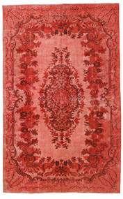 Colored Vintage Relief Tapijt 180X290 Echt Modern Handgeknoopt Roestkleur/Donkerrood (Wol, Turkije)