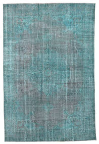 Colored Vintage Sag 210X318 Autentični
 Moderni Ručno Uzlan Tamna Tirkizna 
/Plava/Tirkizno Plava (Vuna, Turska)