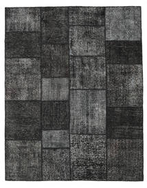 Patchwork Alfombra 200X250 Moderna Hecha A Mano Gris Oscuro/Negro (Lana, Turquía)