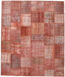 Patchwork Alfombra 251X297 Moderna Hecha A Mano Marrón/Rosa Claro Grande (Lana, Turquía)