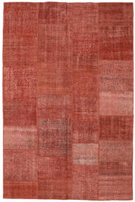 Patchwork Tappeto 196X304 Moderno Fatto A Mano Rosso Scuro/Ruggine/Rosso (Lana, Turchia)