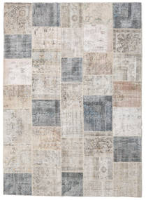 Patchwork 러그 251X350 정품
 모던 수제 라이트 그레이 대형 (울, 터키)