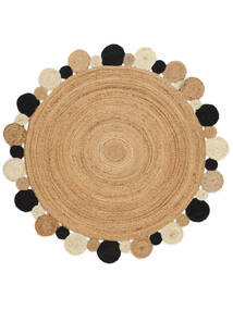 Solana Dot Jute - Natural / Black carpet CVD20265