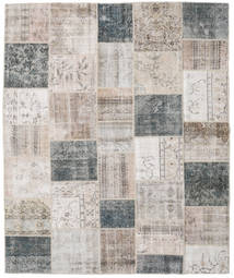 Patchwork 러그 247X300 정품
 모던 수제 라이트 그레이/화이트/크림 (울, 터키)