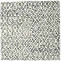 Hudson - Melange Preto Tapete 250X250 Moderno Quadrado Cinzento Claro/Cinza Escuro Grande (Lã, Índia)