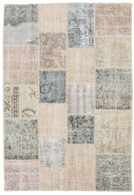 Patchwork Rug 137X202 Authentic
 Modern Handknotted Light Grey/Dark Grey (Wool, Turkey)