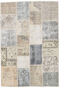 Patchwork Rug 139X204 Authentic
 Modern Handknotted Light Grey (Wool, Turkey)
