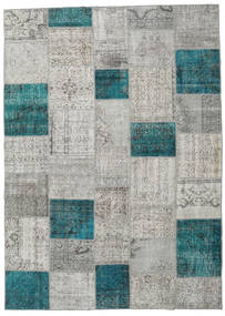 Patchwork 러그 252X352 정품
 모던 수제 라이트 그레이/다크 그레이 대형 (울, 터키)