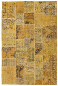 Patchwork Tapete 200X298 Moderno Feito A Mão Castanho Claro/Castanho (Lã, Turquia)